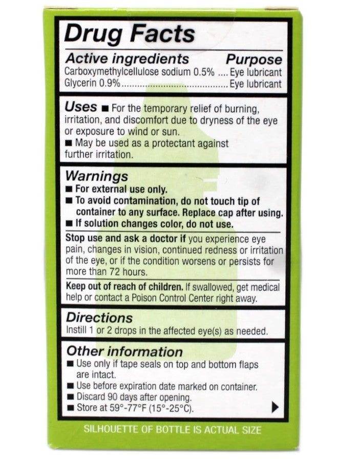 Refresh Relieva Lubricant Eye Drops, Lubricates & Protects Dry Eyes, 0.33 FL OZ - Image 3